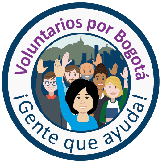 Logo Voluntarios por Bogotá